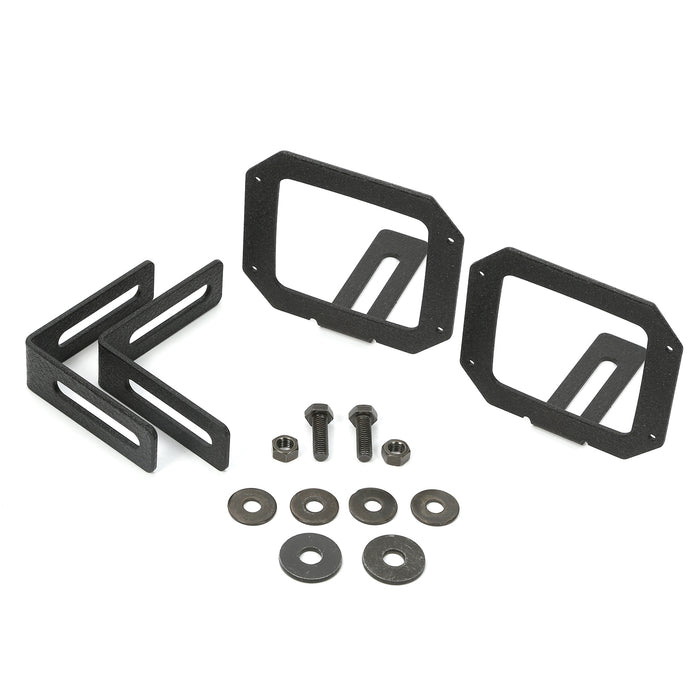 Rugged Ridge Light Kit | Bumper Mounted, Square | Jeep Wrangler JK (2007-2018) | P/N 11232.24