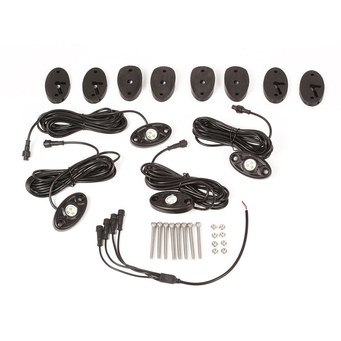 Light Kit, Rock Crawler, 4-Piece, White; 07-18 Jeep Wrangler JK