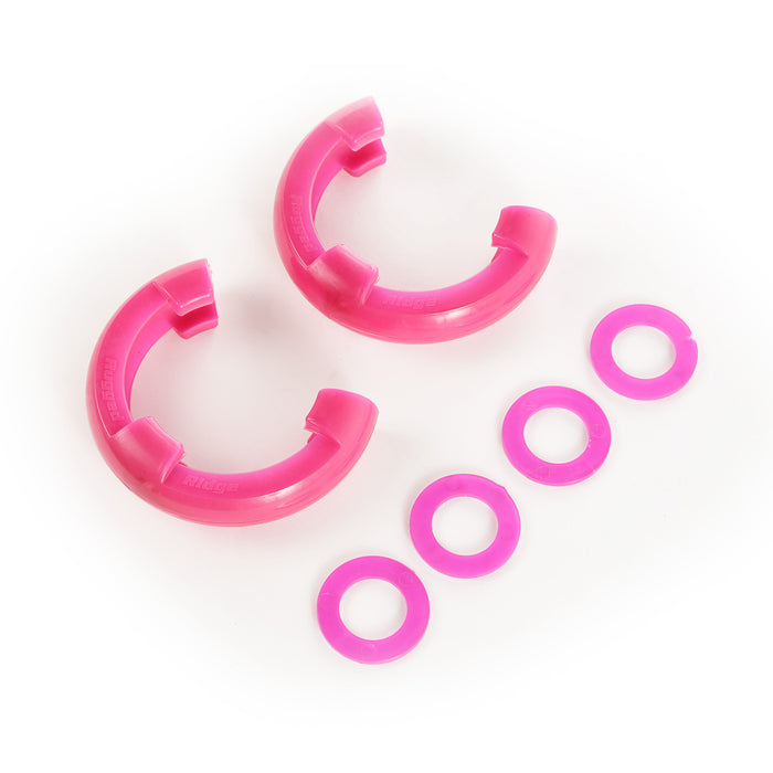 D-Ring Shackle Isolator Kit, Pink Pair, 3/4 inch