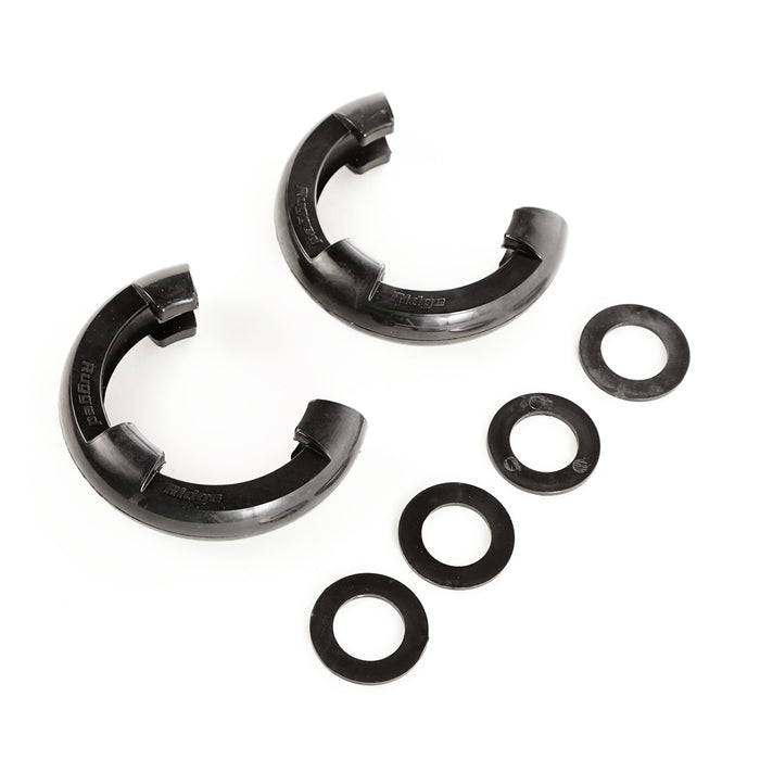 Rugged Ridge D-Ring Shackle Isolator Kit | Black Pair, 7/8 inch | P/N 11235.4