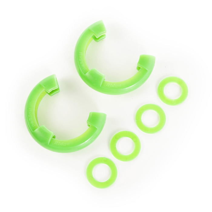 Rugged Ridge D-Ring Isolator Kit | Green Pair, 7/8 inch | P/N 11235.43
