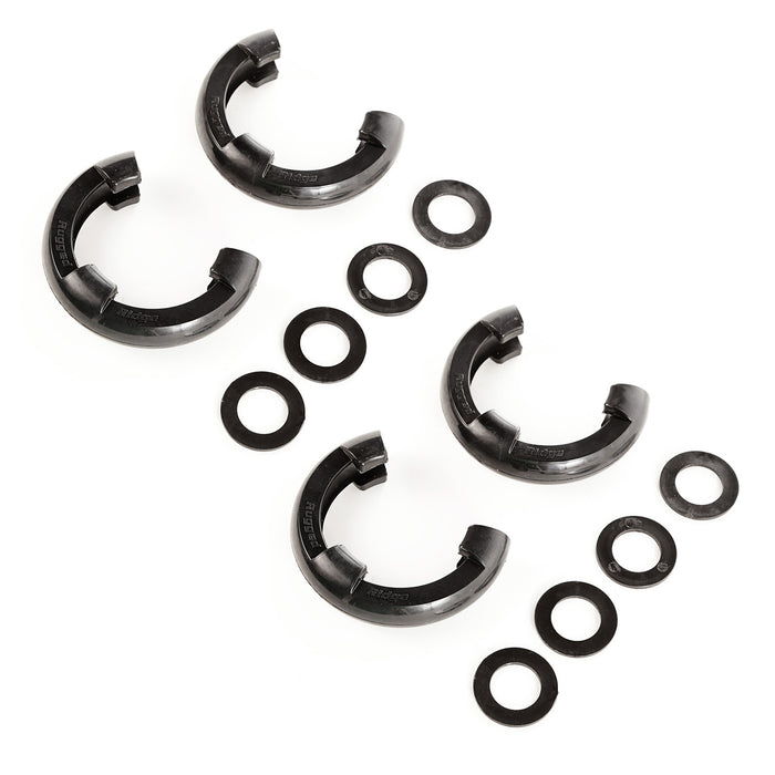 Rugged Ridge D-Ring Isolator Kit | Black, 2 Pair, 3/4 inch | P/N 11235.6