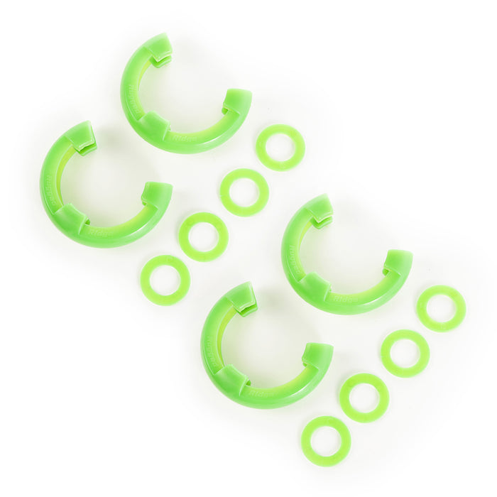 D-Ring Isolator Kit, Green 2 Pair, 3/4 inch