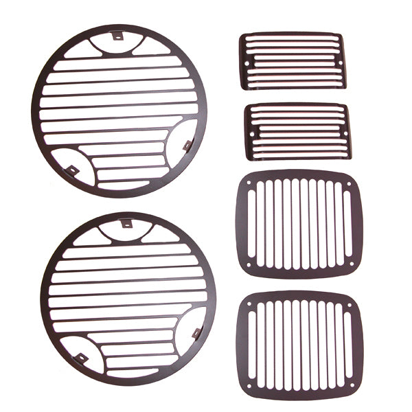 Rugged Ridge 11236.21 Stone Guard Kit, Billet; 97-06 Jeep Wrangler TJ
