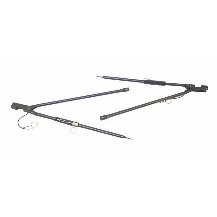 Rugged Ridge 11251.02 Soft Top Spreader Bar, Adjustable; 87-95 Jeep Wrangler YJ