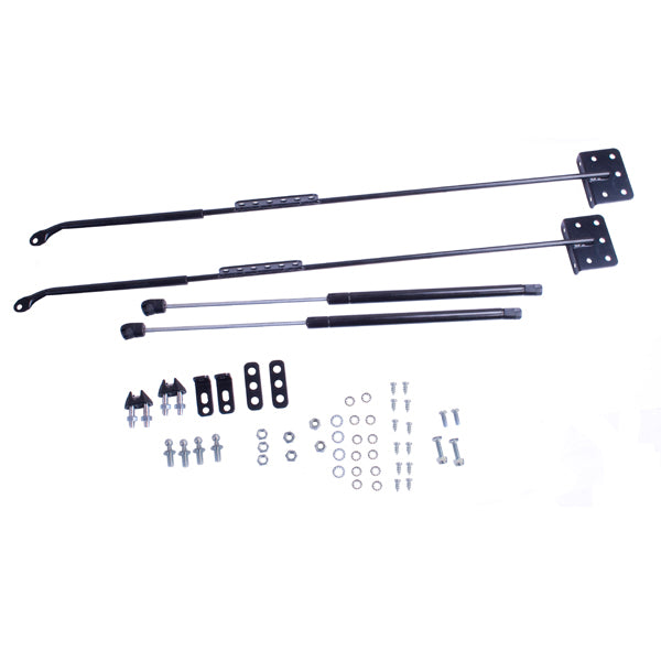 Hood Lift Support Kit; 72-06 Jeep CJ/Wrangler YJ/TJ