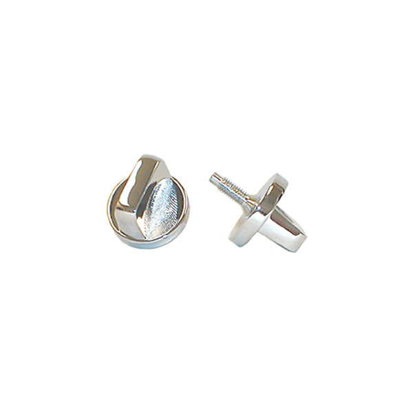 Rugged Ridge Windshield Knob Kit | Interior, Chrome | Jeep CJ (1976-1986) | P/N 11304.01