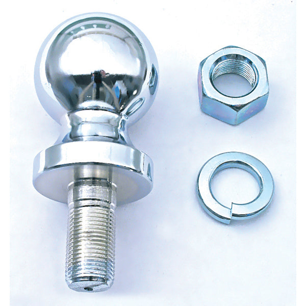 Rugged Ridge 11305.02 This 1 7/8 inch chrome trailer hitch ball comes with the lock washer and nut.
