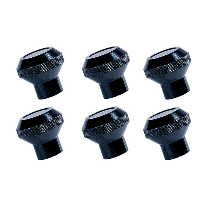 Rugged Ridge Dash Knob Kit | Billet Aluminum, Black | Jeep CJ (1976-1986) | P/N 11420.02