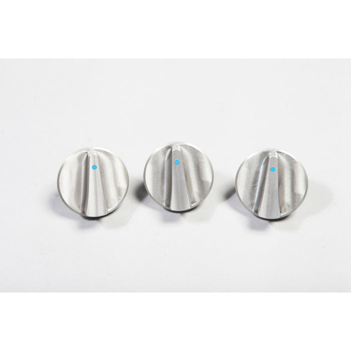 Rugged Ridge Dash Knob Kit | Climate Control, Aluminum, Blue | Jeep Wrangler JK (2007-2010) | P/N 11420.05