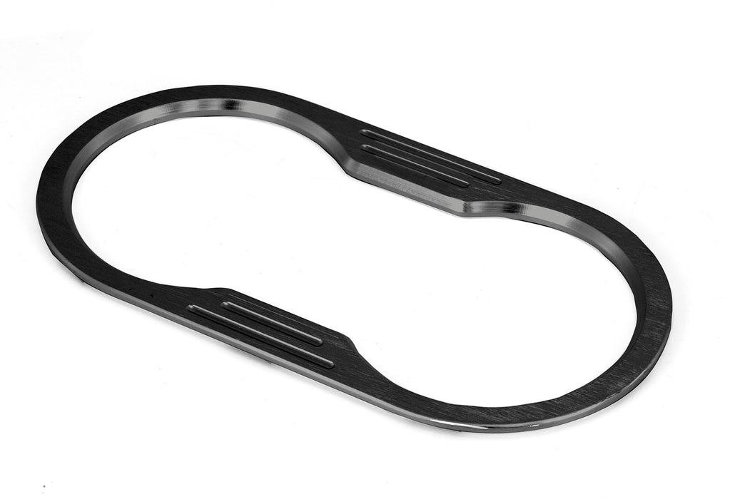 Rugged Ridge Cup Holder Trim | Black Billet Aluminum | Jeep Wrangler JK (2007-2010) | P/N 11422.14