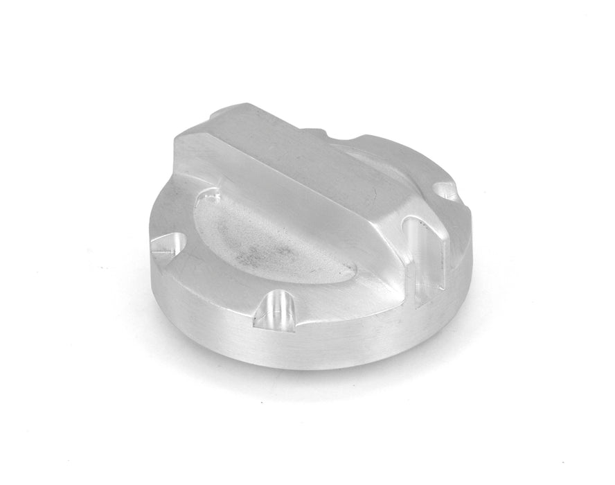 Rugged Ridge Power Steering Reservoir Cap | Billet, Brushed Aluminum | Jeep Wrangler (2007-2011) | P/N 11430.01