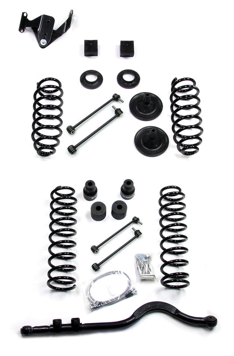 07-18 Wrangler JK 4 Door 3 Inch Coil Spring Lift Kit w/ Track Bar No Shocks TeraFlex