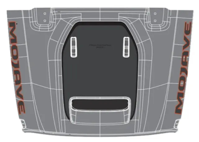 Jeep Gladiator Mojave Diesel Hood Graphic, Black