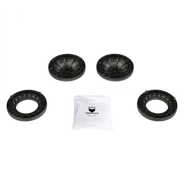 Front and Rear Coil Spring Spacers Load Leveling Kit with 0.5" Front and 0.5" Rear Lift Height by TeraFlex