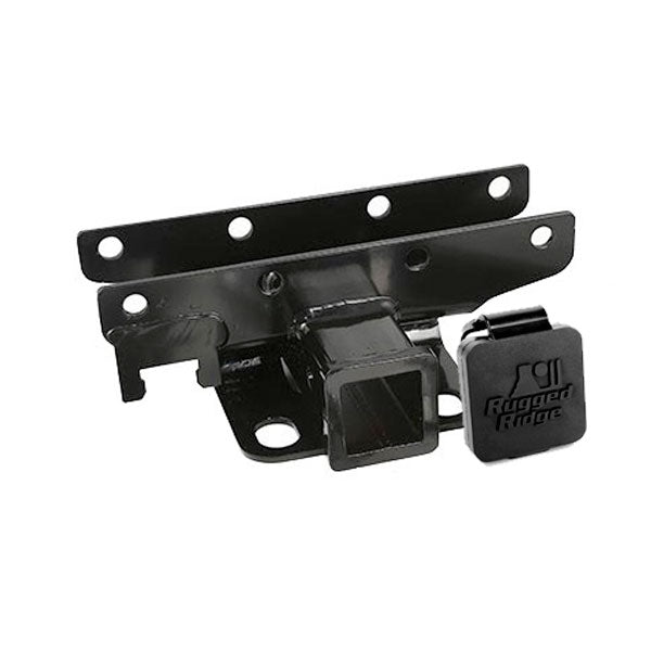 Rugged Ridge 11580.61 Trailer Hitch Kit, Rugged Ridge Logo; 07-18 Jeep Wrangler JK