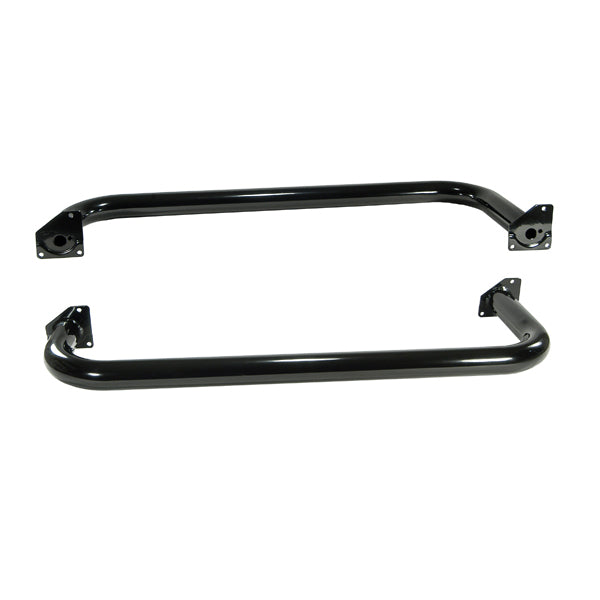 Rugged Ridge 11590.04 Tube Side Step Kit, Round, 3 Inch, Black; 97-06 Jeep Wrangler TJ