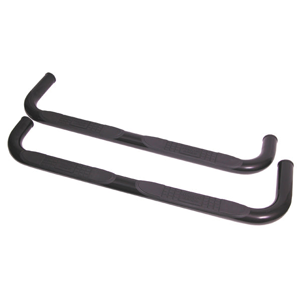 Rugged Ridge 11590.81 Tube Side Step Kit, Round, 3 Inch, Black; 84-01 Jeep Cherokee XJ