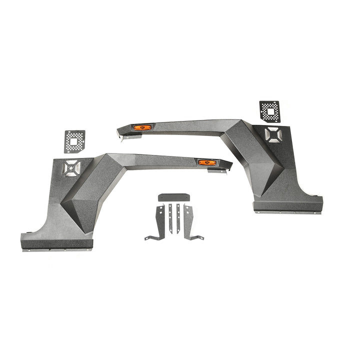 Rugged Ridge 11615.01 XHD Armor Fender Kit, Front, Pair; 07-18 Jeep Wrangler JK/JKU
