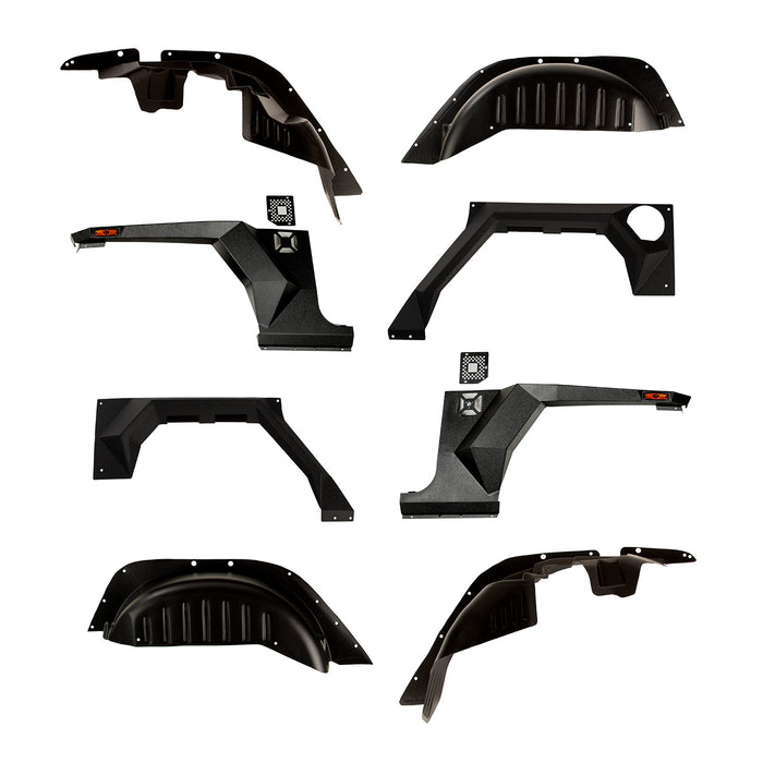 Rugged Ridge 11615.05 XHD Armor Fender Kit, Liner; 07-18 Jeep Wrangler JK, 2 Door
