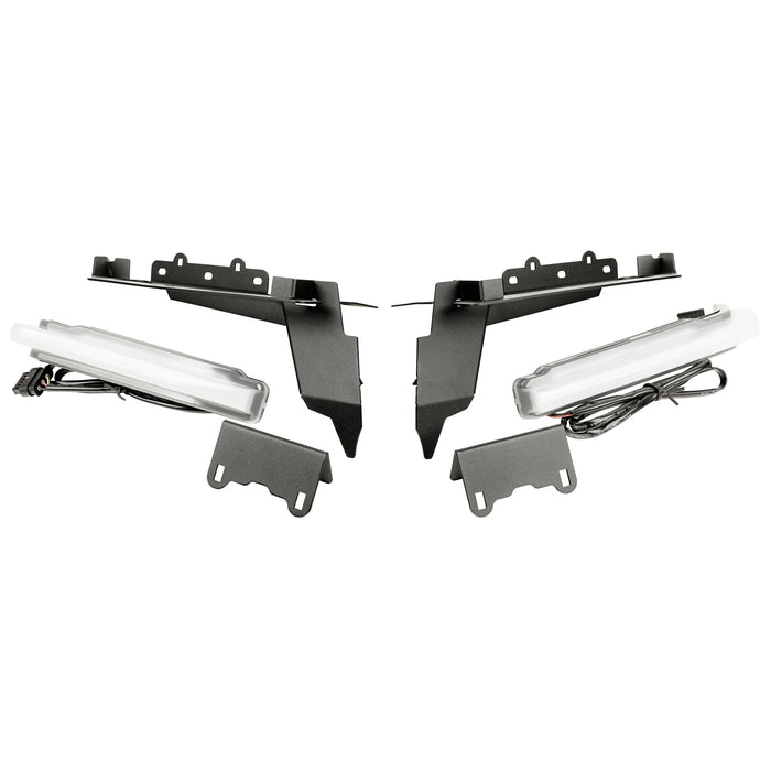 Chop Brackets, w/DRL Set, Front; 18-21 Wrangler JL & 20-21 JT Rubicon