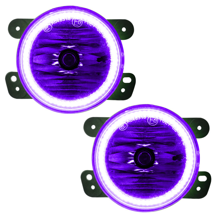 ORACLE 2007-2017 Jeep Wrangler LED Fog Light Halo Kit - UV/Purple