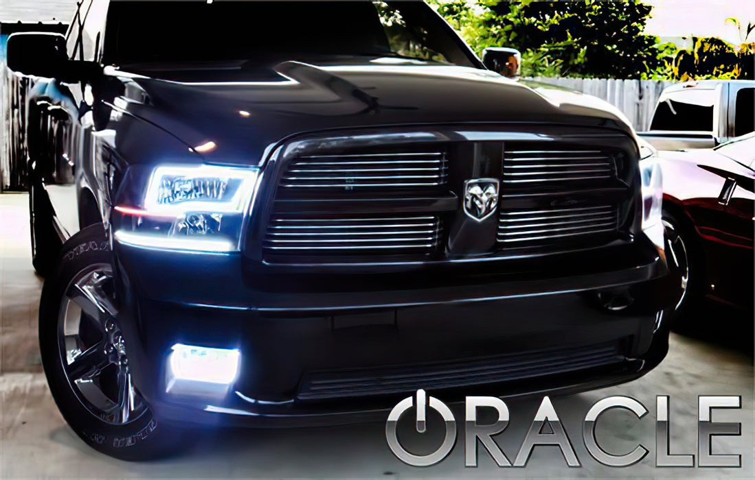 ORACLE 2009-2015 Ram 1500 Sport SMD Fog Light Halo Kit - ColorSHIFT - with No Controller