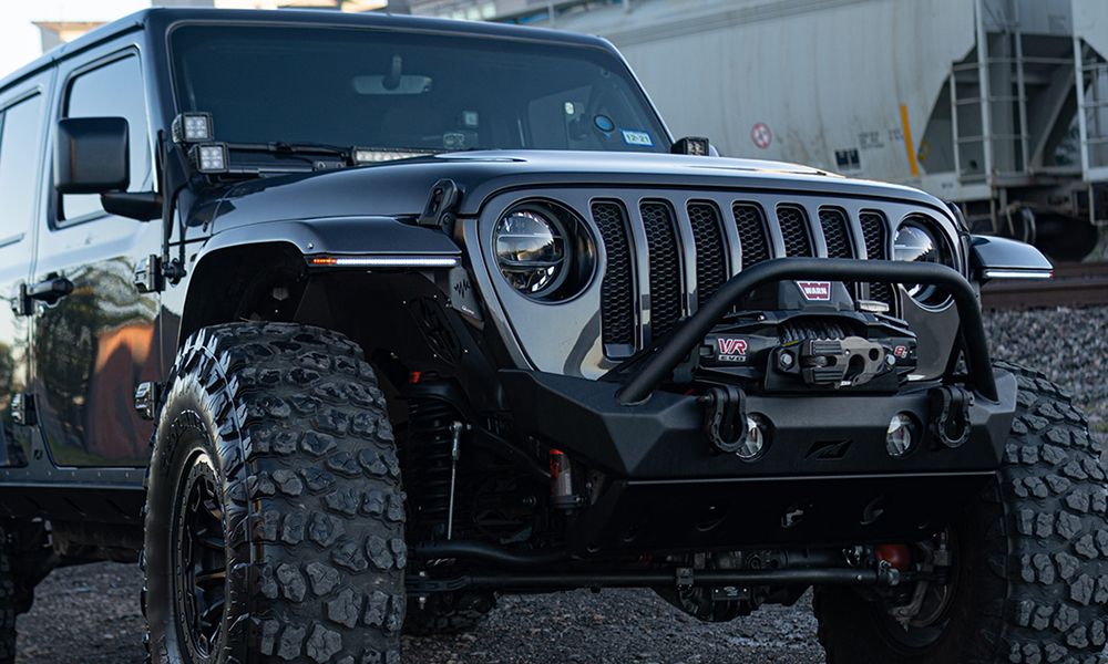 Jeep Wrangler JL/Gladiator JT Slim Smoked DRL Rubicon Fender Chop Kit ...