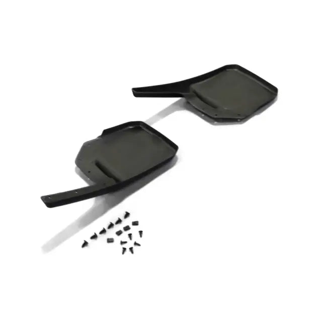 Molded Splash Guards, Front, Black with Jeep Logo