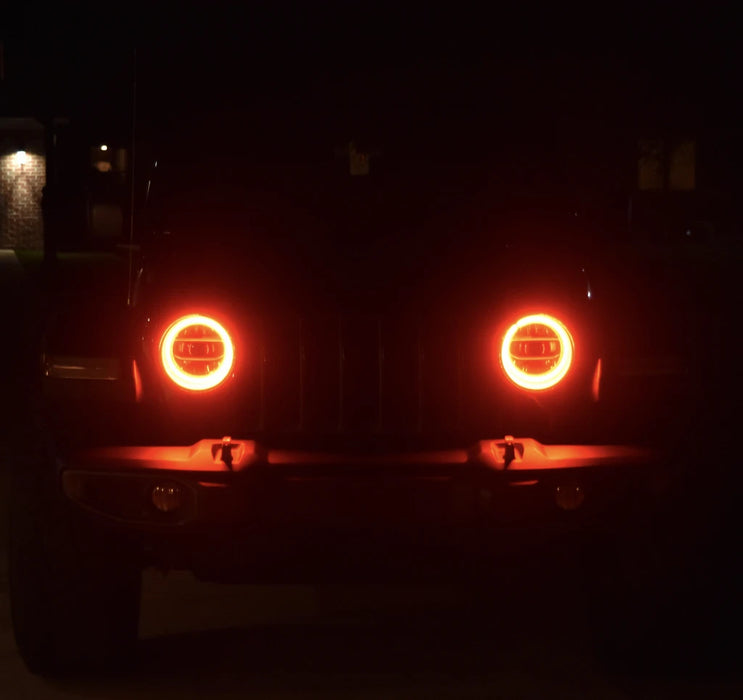 ORACLE LED Surface Mount Headlight Halo Kit, White, Jeep Wrangler JL/Gladiator JT (2018+), view 3