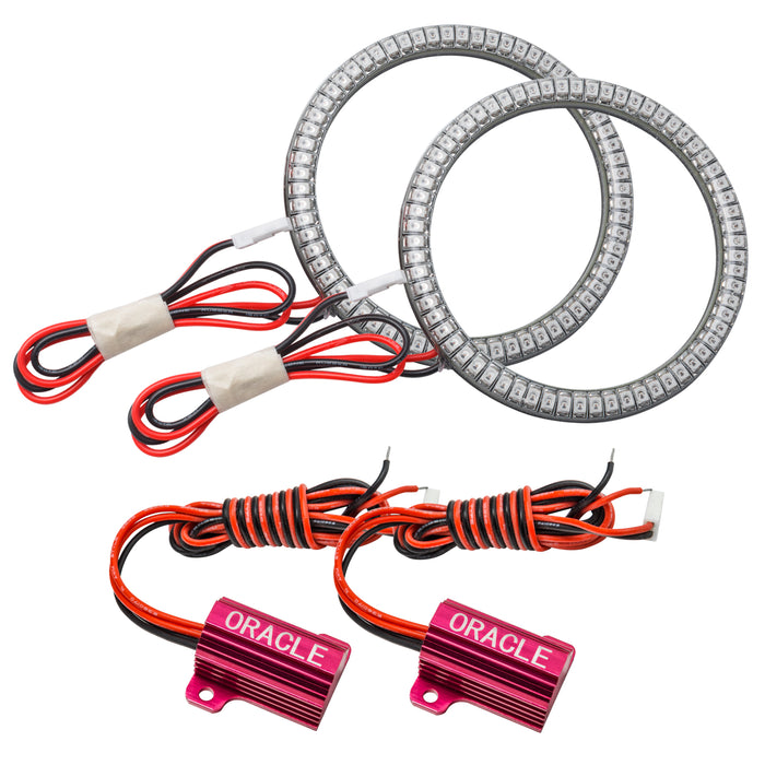 ORACLE Jeep Wrangler JL/Gladiator JT LED Surface Mount Fog Light Halo Kit - Red