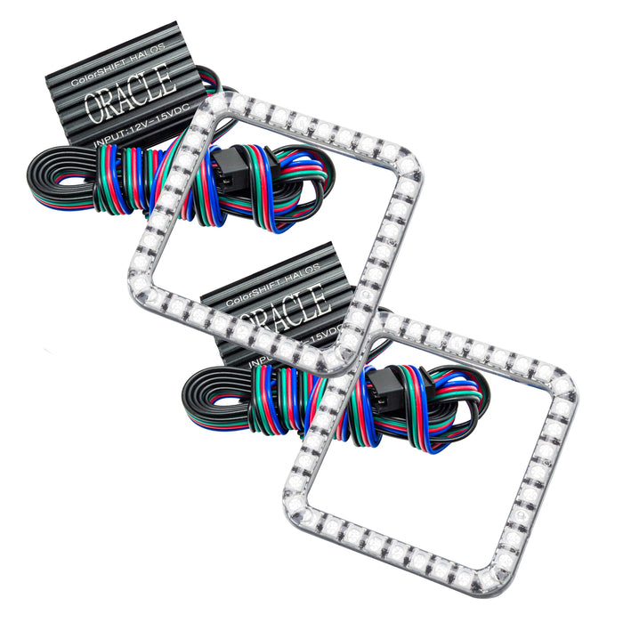 ORACLE 2006-2007 Ford Ranger LED Fog Light Halo Kit - ColorSHIFT - with No Controller