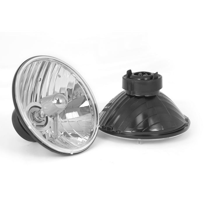 Rugged Ridge Headlight Kit | Crystal H2, Round | Jeep CJ/Wrangler TJ (1965-2006) | P/N 12402.8
