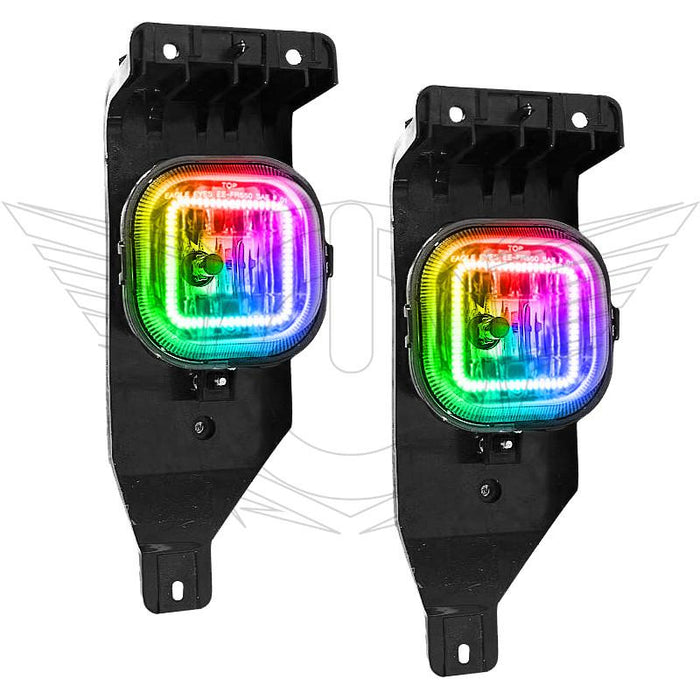 ORACLE 2005-2007 Ford F-250/350 SD Fog Light Halo Kit - ColorSHIFT - with No Controller