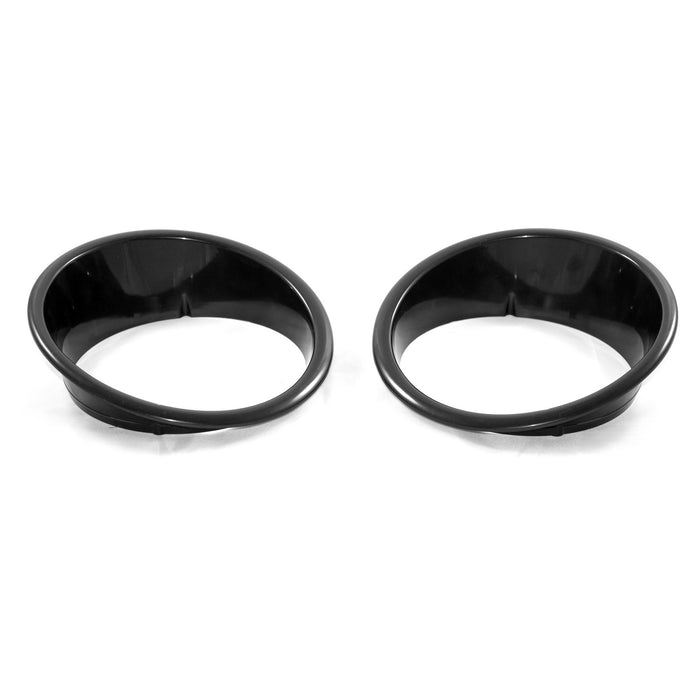 Rugged Ridge Headlight Bezel Kit | Black | Jeep Wrangler JK (2007-2018) | P/N 12419.25