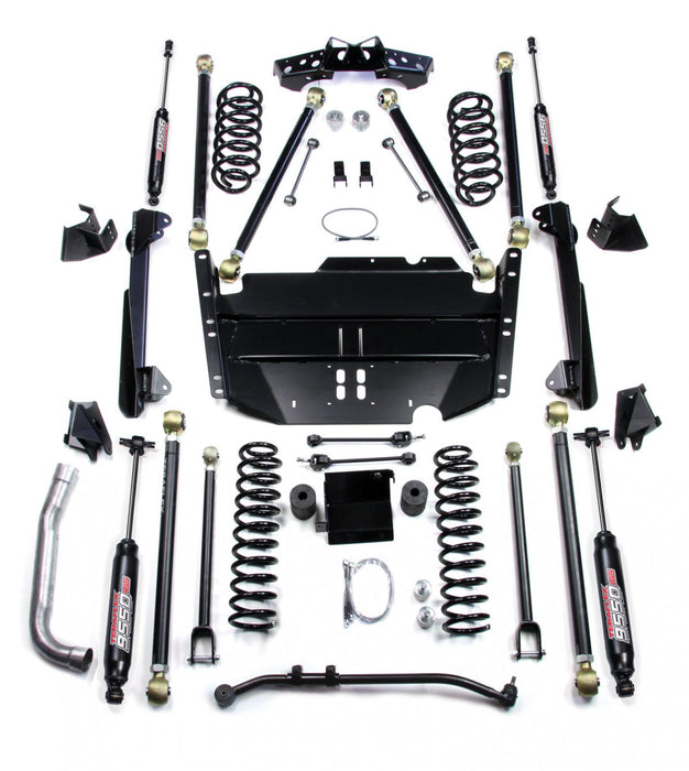 03-06 Wrangler TJ LWB 4 Inch Pro LCG Long Arm Suspension System & 9550 VSS Twin-Tube Shocks TeraFlex