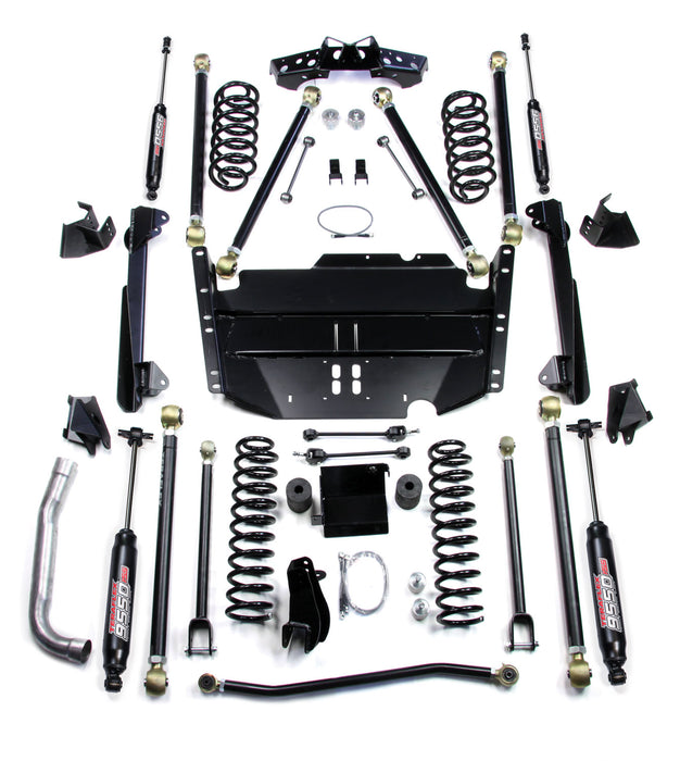 97-06 Jeep Wrangler TJ SWB 5 Inch Pro LCG Long Arm Suspension System & 9550 VSS Twin-Tube Shocks TeraFlex