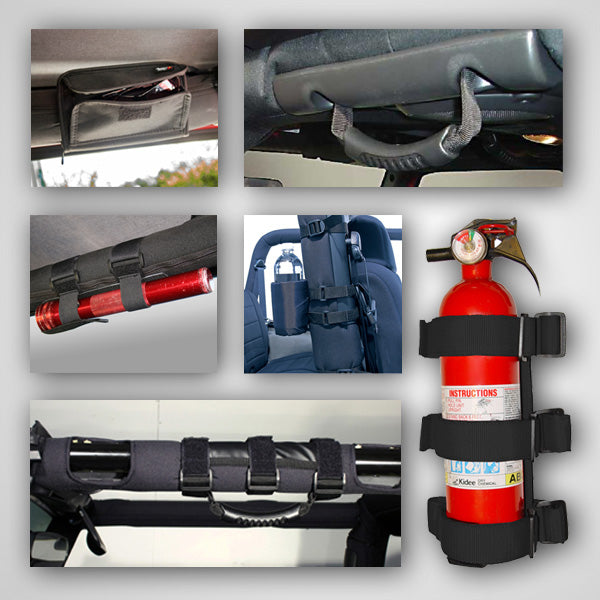 Rugged Ridge Interior Sport Bar Accessory Kit | 9 Piece, Black | Jeep Wrangler JK (2007-2018) | P/N 12496.01