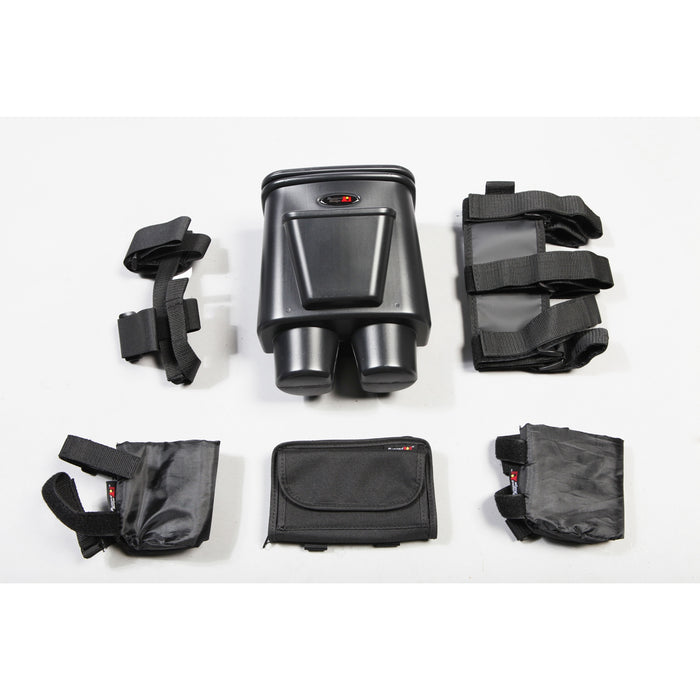 Roll Bar Storage Kit, Interior, Black; 07-10 Jeep Wrangler JK