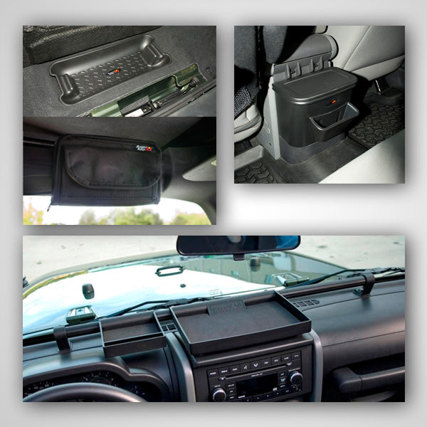 Roll Bar Storage Kit, Interior; 07-10 Jeep Wrangler JK