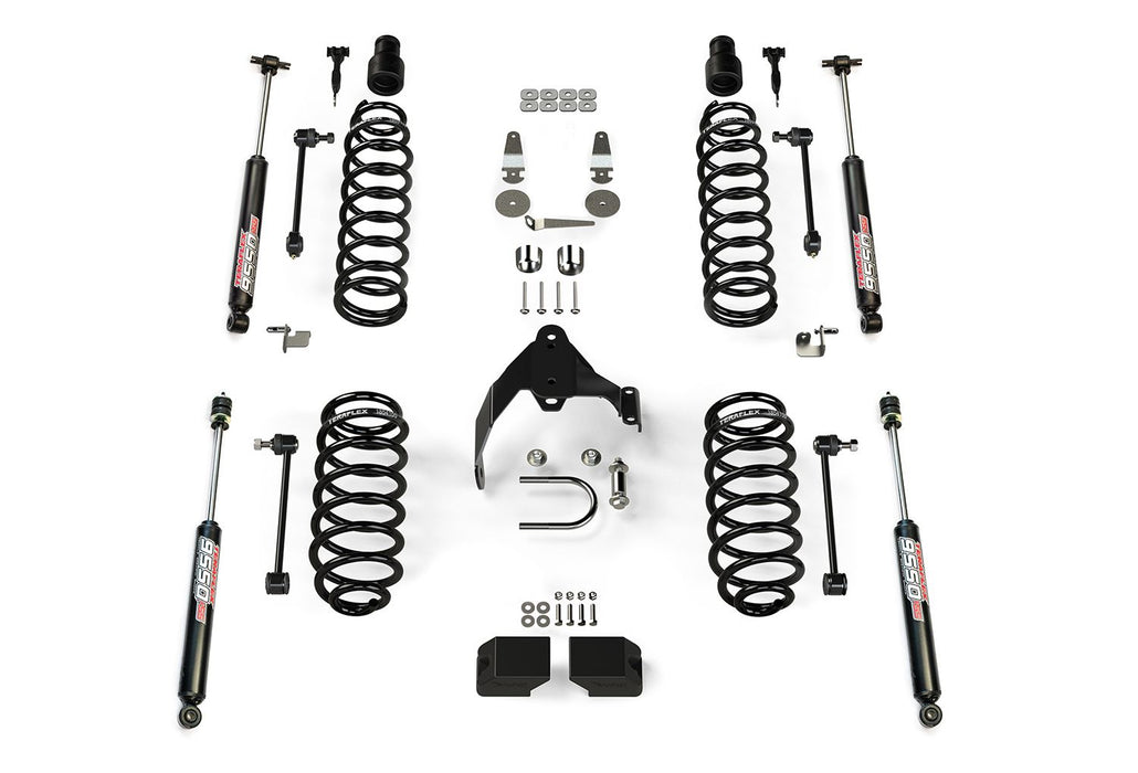 JK 2dr: 3" Coil Spring Base Lift Kit & 9550 VSS Twin-Tube Shocks