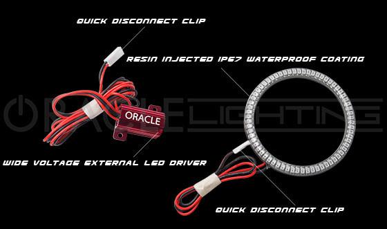 ORACLE 2011-2013 Dodge Durango Surface Mount LED Fog Light Halo Kit - Amber