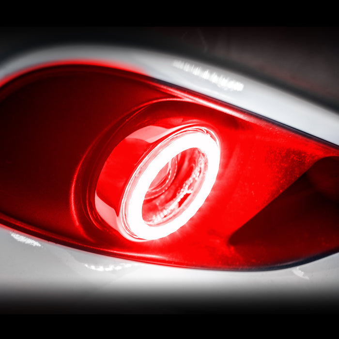 ORACLE 1999-2013 Jeep Grand Cherokee Surface Mount LED Fog Light Halo Kit - Red