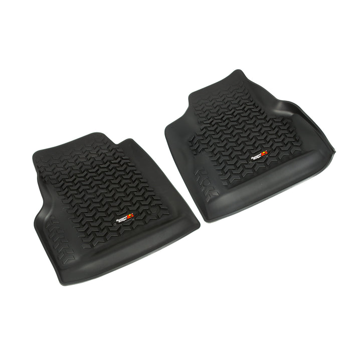 All Terrain Floor Liner, Front Pair, Black; 97-06 Wrangler TJ