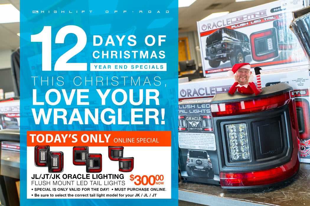 Day 10 of 12 Days of Christmas - JL/JT/JK Oracle LED Trail Lights