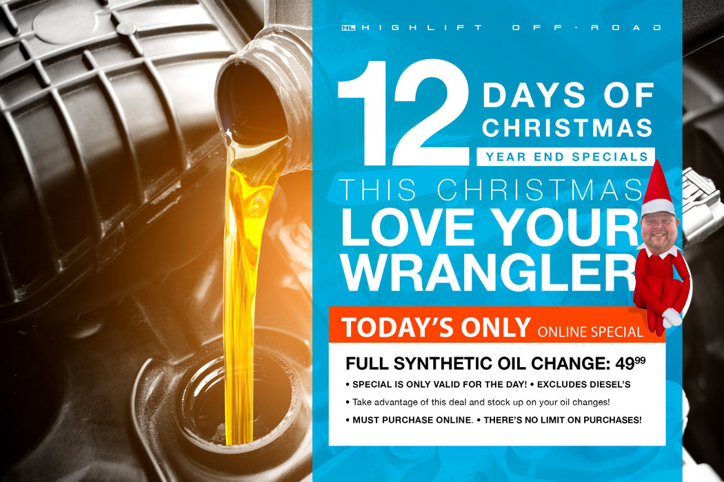 Day 1 of 12 Days of Christmas - Jeep Synthetic Oil Change