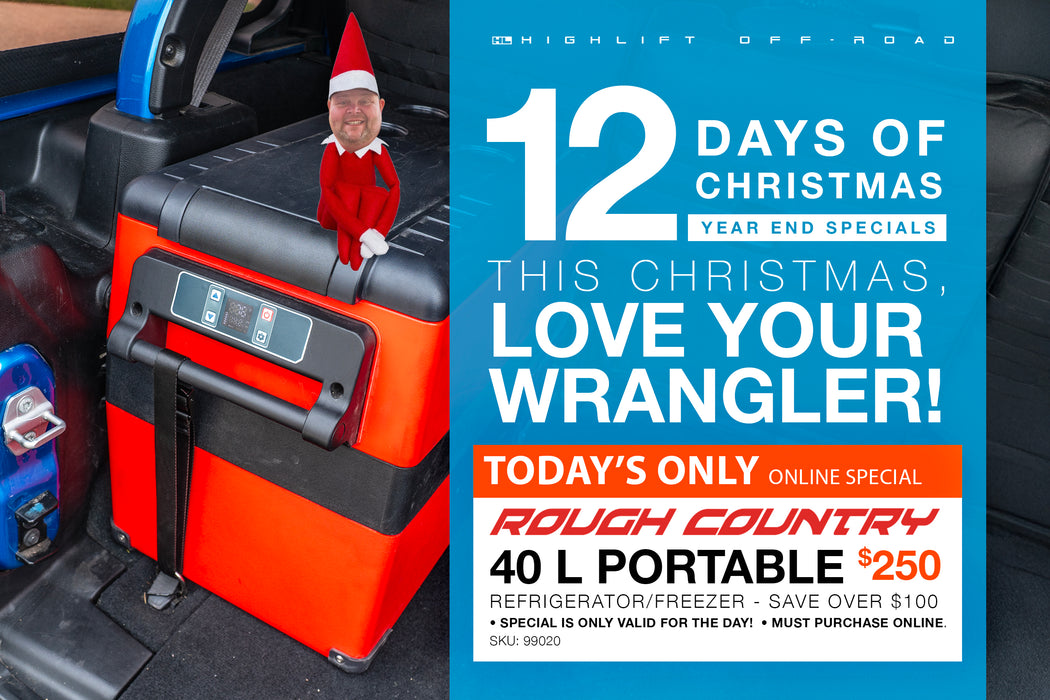 Day 3 of 12 Days of Christmas - ROUGH COUNTRY 45l Portable Fridge