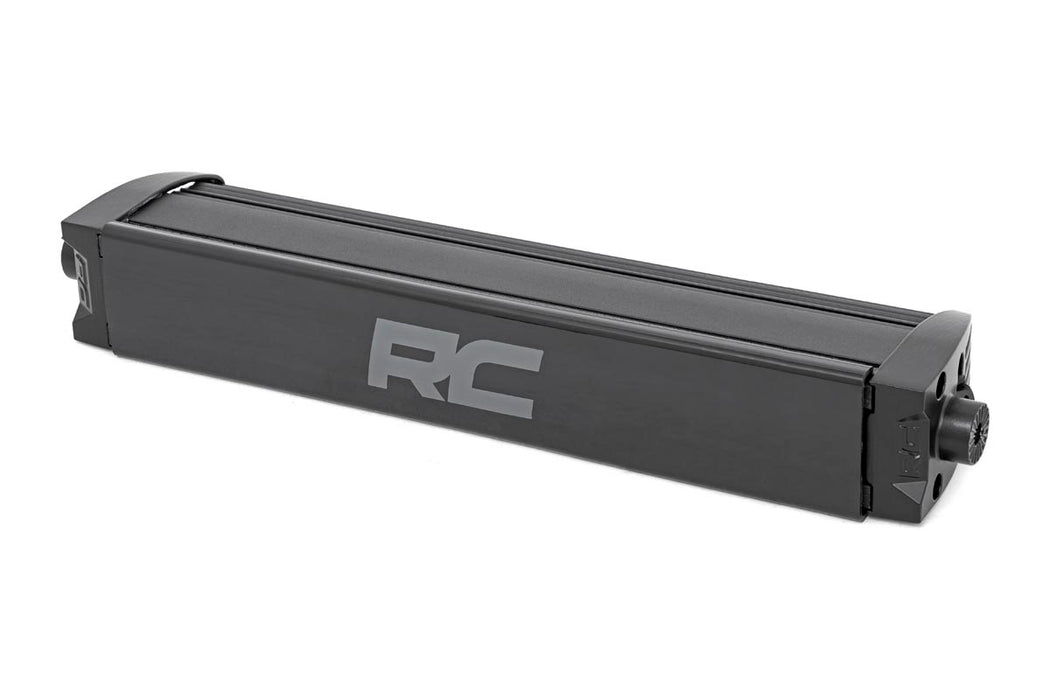 Rough Country 12 Inch Black Series LED Light Bar - Single Row - Amber DRL