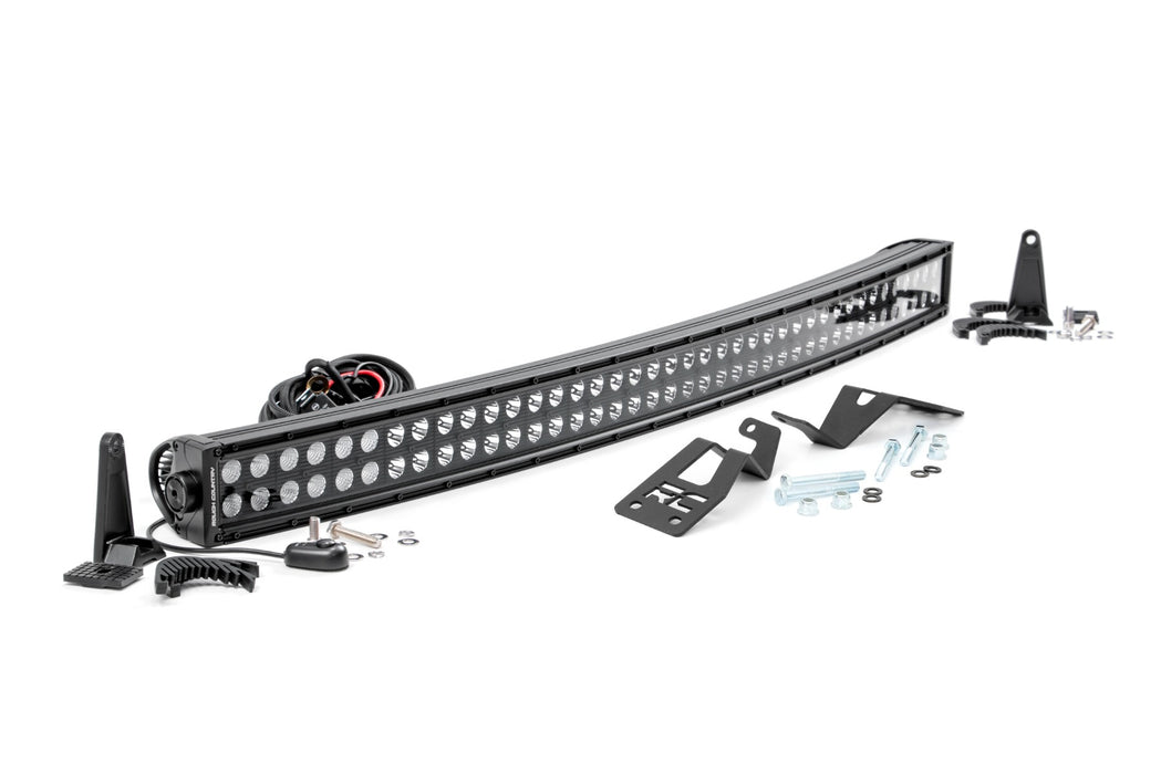 Rough Country LED Light Kit - Front Mount - 40" Black Dual Row - White DRL | Can-Am Commander Max 1000 | P/N 97038