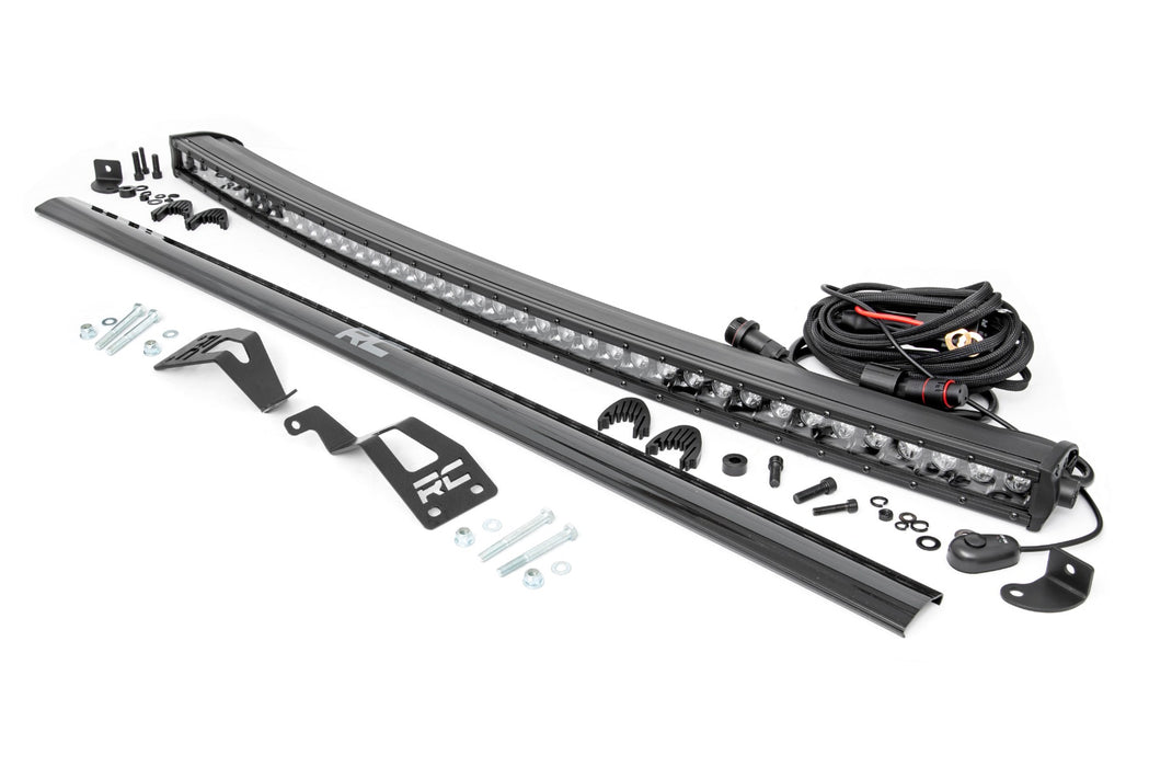 Rough Country LED Light Kit - Front Mount - 40" Black Single Row | Can-Am Commander Max 1000